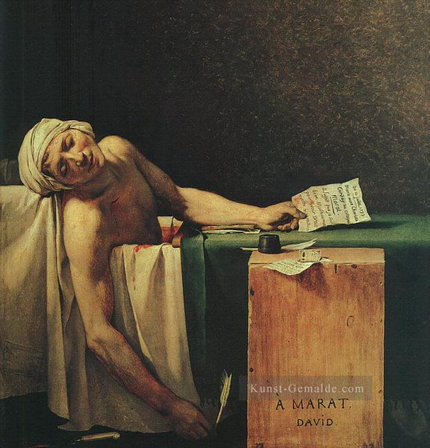 Der Tod des Marat cgf Neoklassizismus Jacques Louis David Ölgemälde